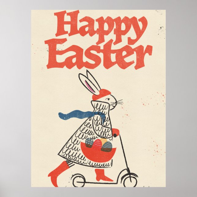 Poster Happy Easter Bunny (Frente)