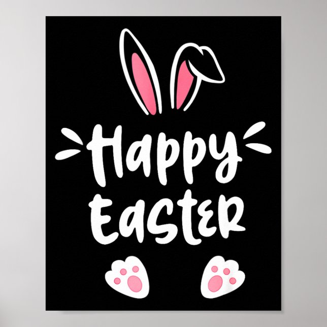 Poster Happy easter bunny spring easter egg easter menHap (Frente)