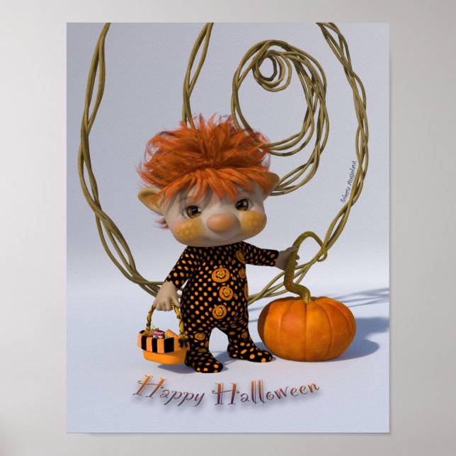 Poster Happy Halloween (Frente)