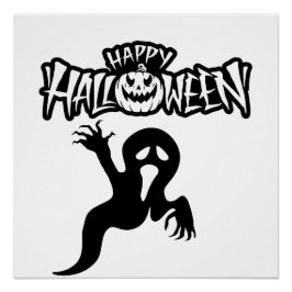 Pôster Happy Halloween Poster brillant