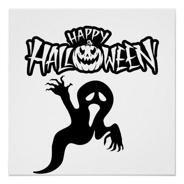 Pôster Happy Halloween Poster brillant (Frente)