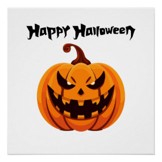 Pôster Happy Halloween Poster brillant