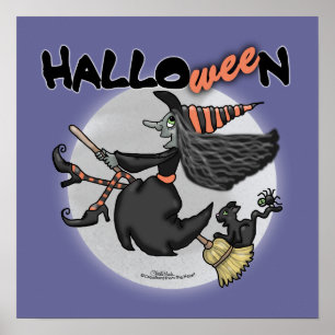 Poster Happy HalloWEEn Witch