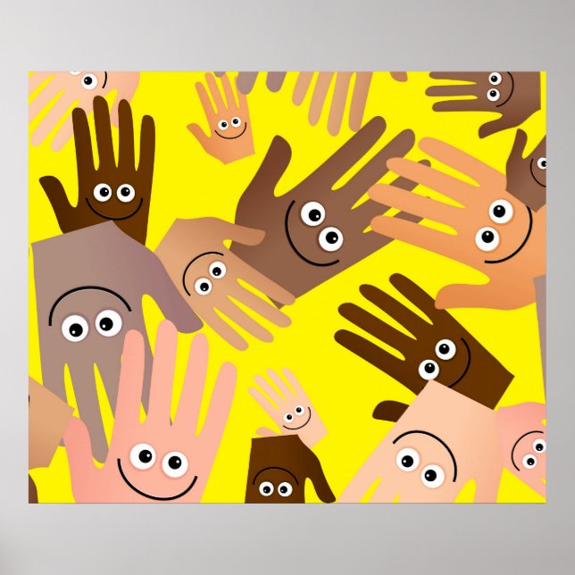 Poster Happy Hands Wallpaper (Frente)