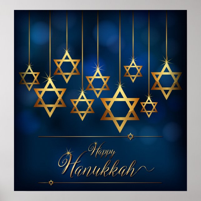 Poster Happy Hanukkah (Frente)
