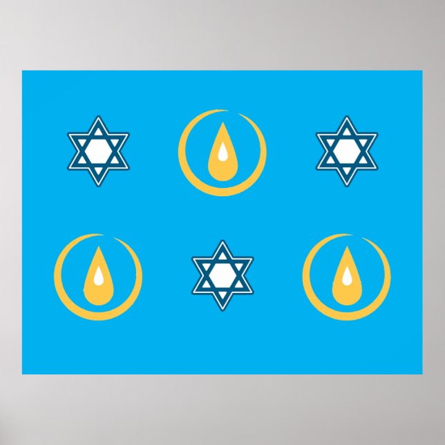 Poster Happy Hanukkah (Frente)