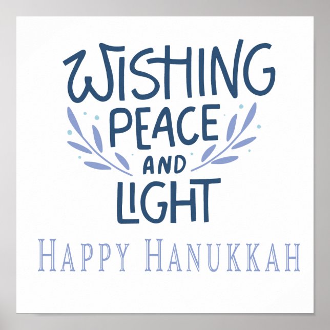 Poster Happy Hanukkah (Frente)
