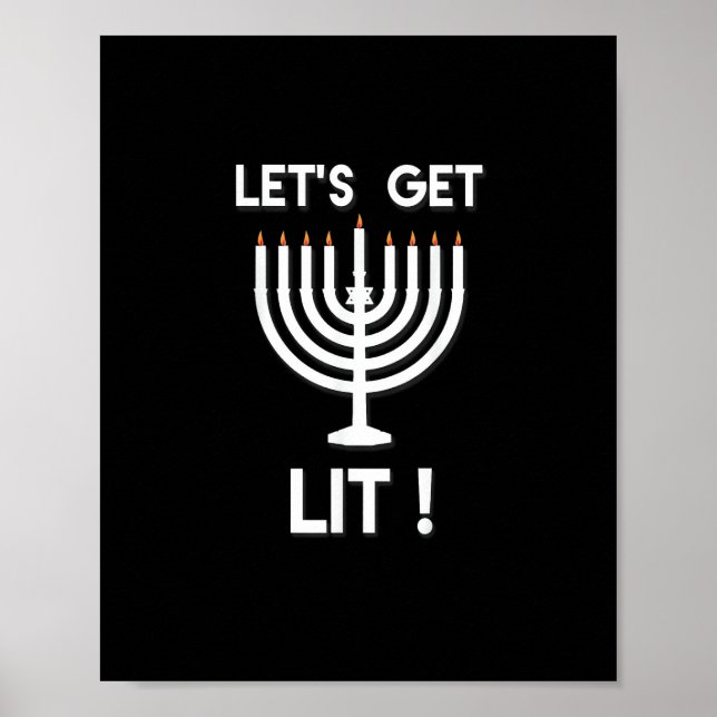 Poster Happy Hanukkah Tis The Season Get (Frente)