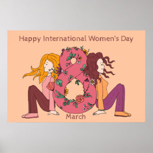 Poster Happy International Women's Day (8 March)