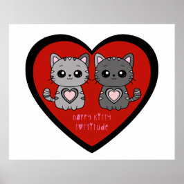 POSTER HAPPY KITTY 1