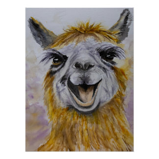 Pôster Happy Lama