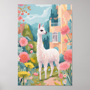 Poster Happy Llama
