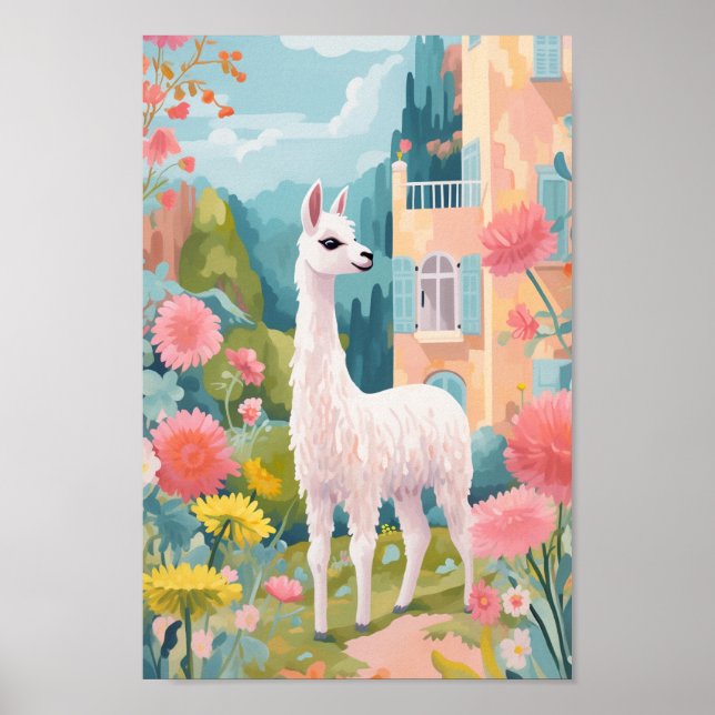 Poster Happy Llama (Frente)