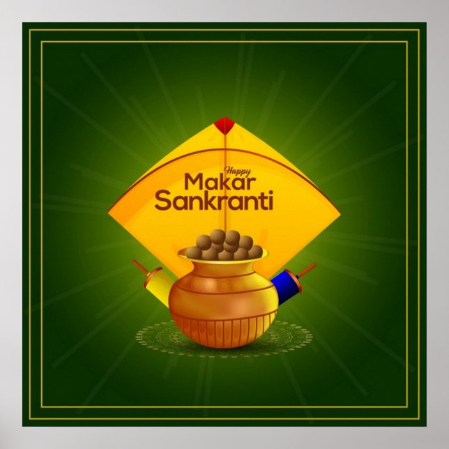 Poster Happy Makar Sakranti (Frente)
