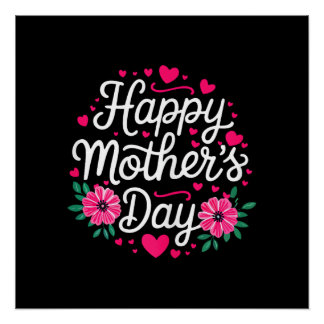 Pôster Happy Mother's Day Shirt Women Mom Grandma Mothers