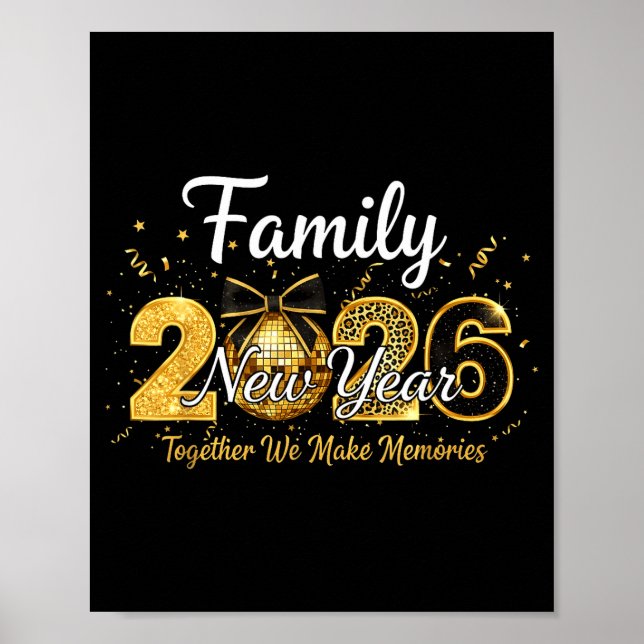 Poster Happy New Year 2025 New Year's Eve Party Countdown (Frente)