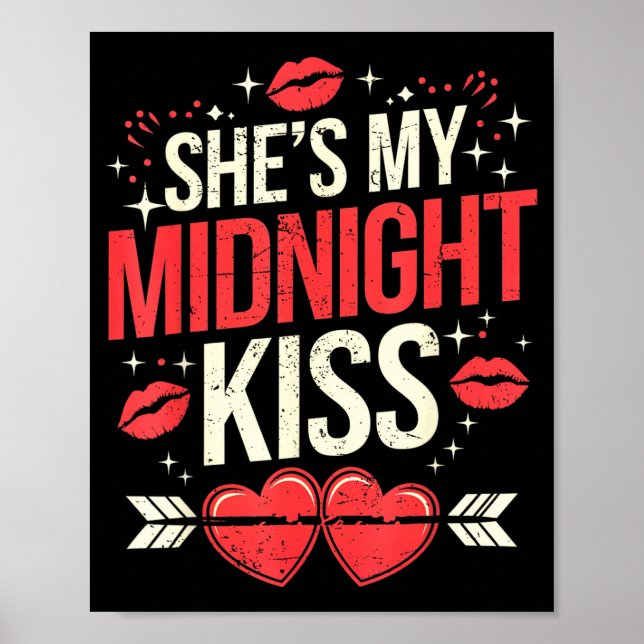 Poster Happy New Year Couples She's My Midnight Kiss Vale (Frente)