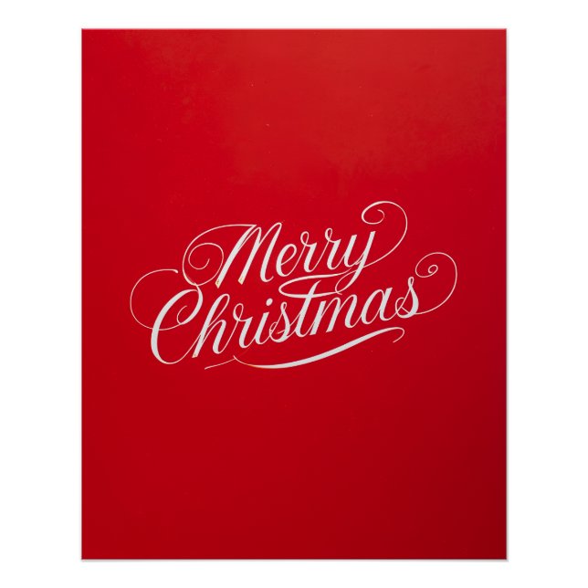 Pôster Happy New Year Merry Christmas Holiday Season (Frente)