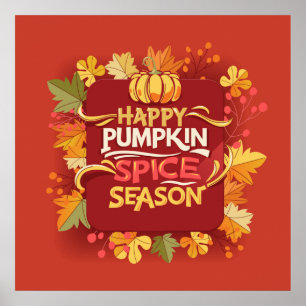Poster Happy Pumpkin Spice Season