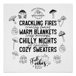 Pôster Happy Pumpkin Spice Season-Digital Download Poster