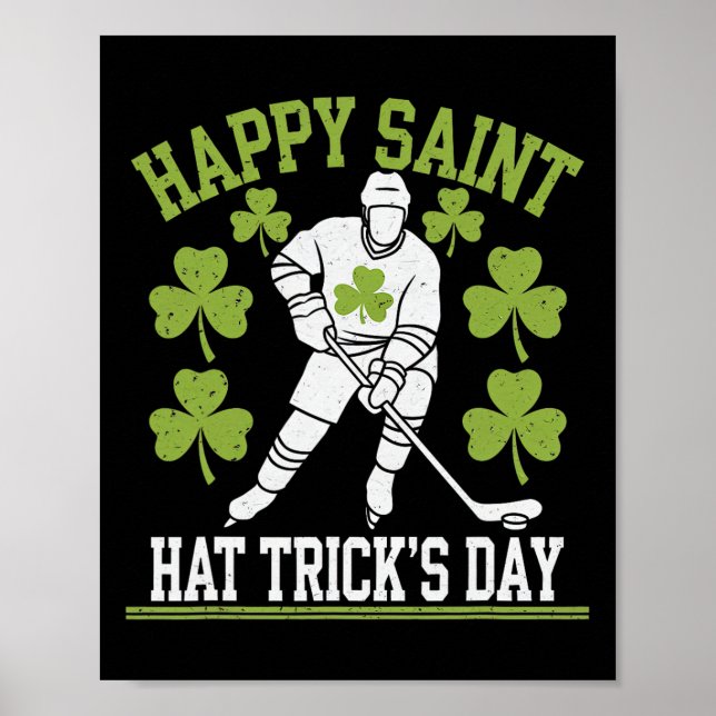 Poster Happy Saint Hat Trick's Day St. Patrick's Day Hock (Frente)