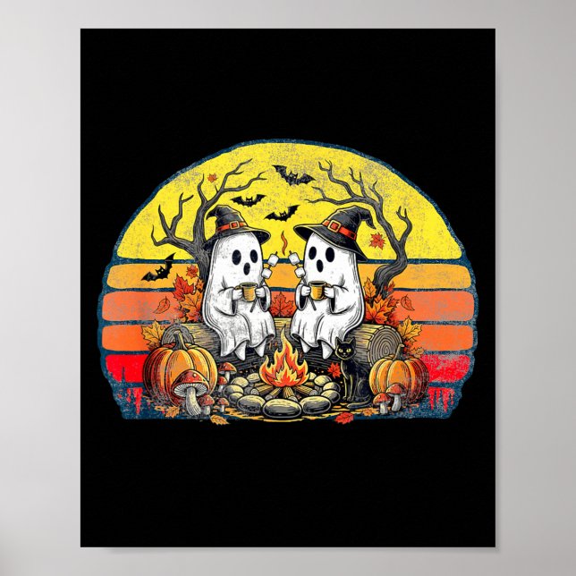 Poster Happy Soky Camng Crew Halloween Campfire  (Frente)