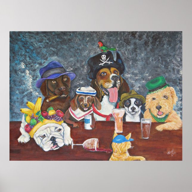 Poster Happy Tails Saloon (Frente)