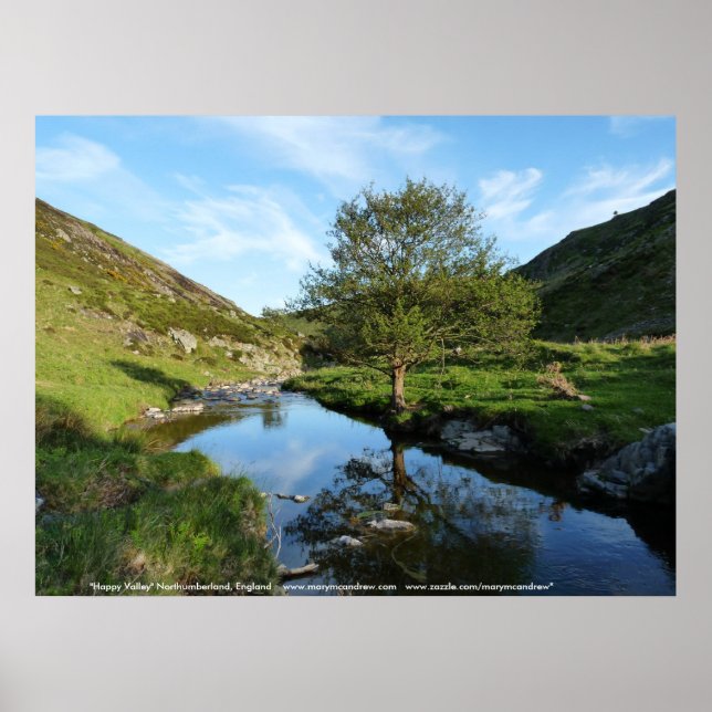 Poster Happy Valley, Northumberland Inglaterra (Frente)
