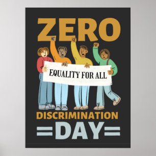 Poster Happy Zero Discrimination Day, Gender Equality 