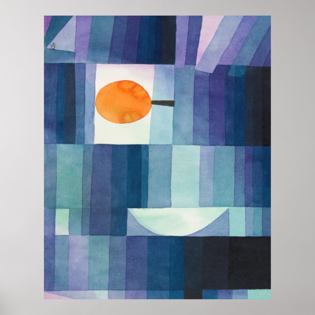 Poster Harbinger da abstrato do outono, a aquarela Paul K (Frente)