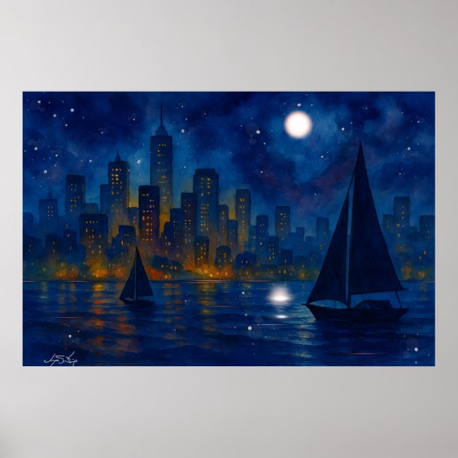 Poster Harbor Dreams Landscape (Frente)