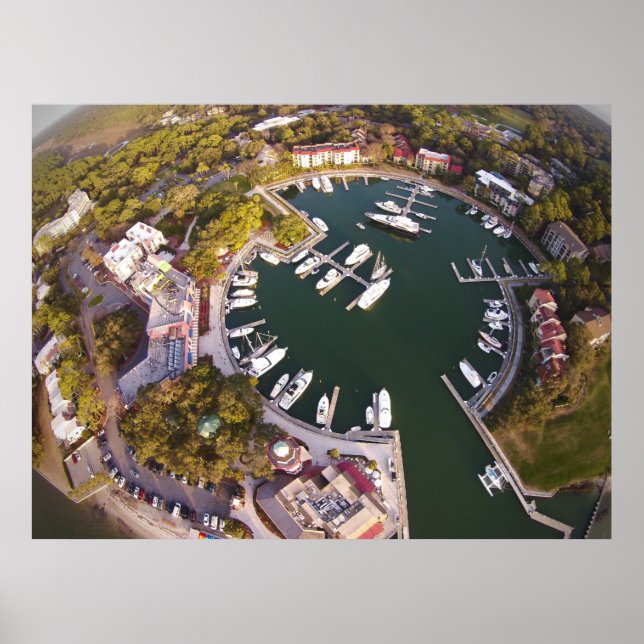 Poster Harbor Town Golf Links, Hilton Head Island, EUA (Frente)