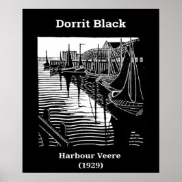 Poster Harbor Veere de Dorrit Black (1929)