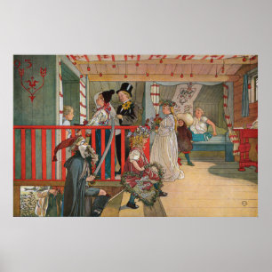 Poster Härbret do på de Namnsdag, Carl Larsson