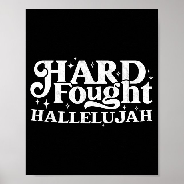 Poster Hard Fought Hallelujah  (Frente)
