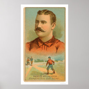 Pôster Hardie Henderson Baseball 1888