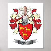 Harding Family Crest Casaco de Armas