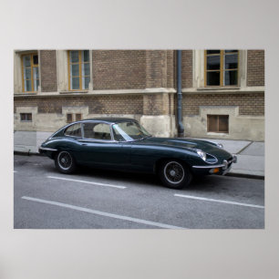 Poster Hardtop Jaguar E-Type