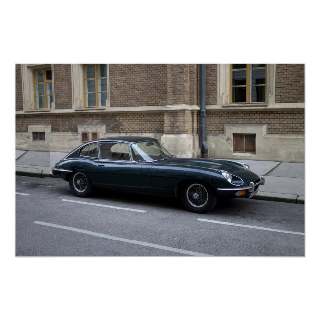Pôster Hardtop Jaguar E-Type (Frente)