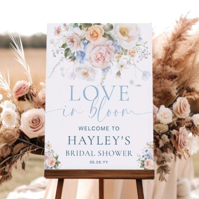 Poster Hargrove Blue Love In Bridal Bloom Chá (Criador carregado)