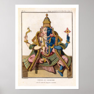 Pôster Hari-Hara, da "viagem Indes auxiliar e de um