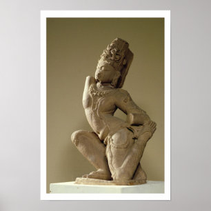 Poster Harihara dançando na pose de alidha, Prathara dyna