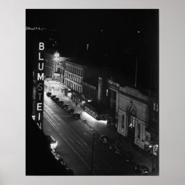 Pôster Harlem à Noite, 1941. Foto Antiga