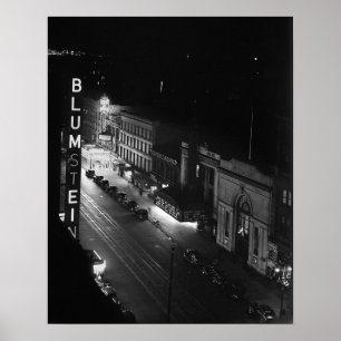 Pôster Harlem à Noite, 1941. Foto Antiga