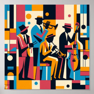 Poster Harlem Renaissance Jazz Quartet