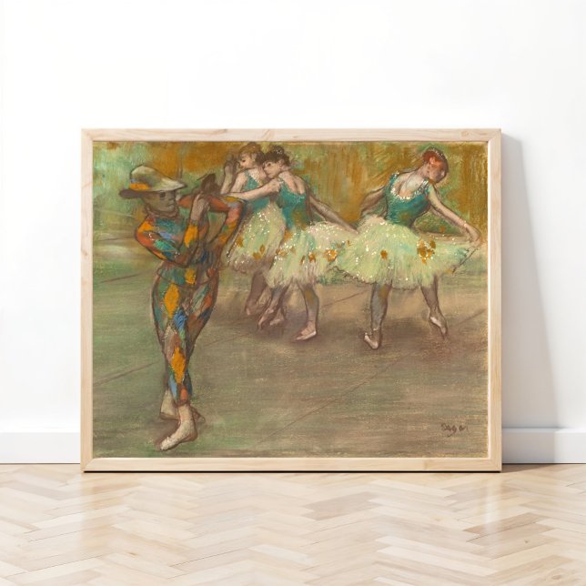Poster Harlequin Dance, Degas (Criador carregado)