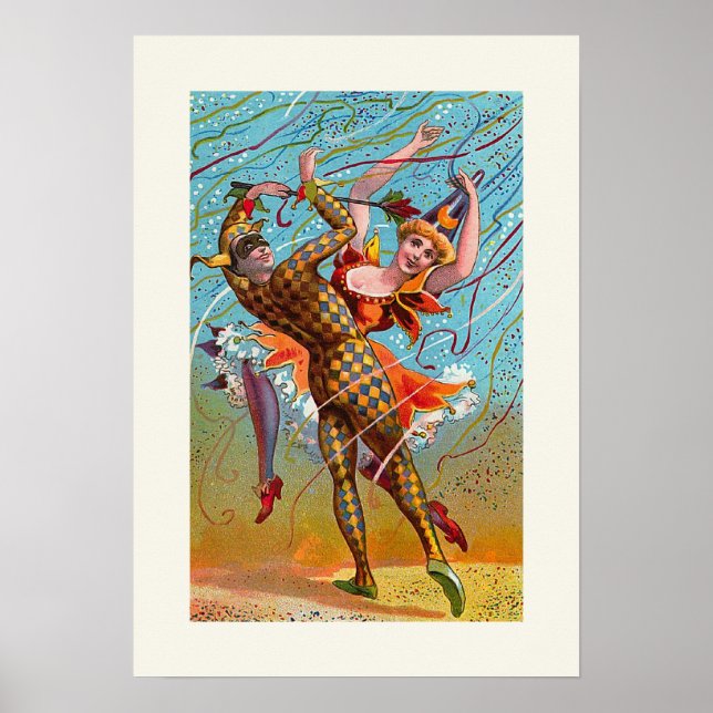 Poster Harlequin Vintage (Frente)
