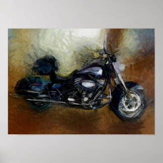 Poster Harley Motorcycle Art
