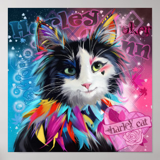 Poster Harley Quinn o Cat