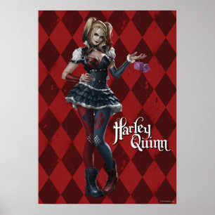 Poster Harley Quinn With Fuzzy Dice